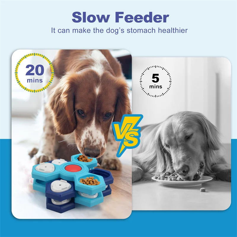 Dog Puzzle Training Toy – Slow Feed Tray