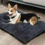 Large Washable Plush Dog Bed – Anti-Anxiety Warm Cushion for Small, Medium & Large Dogs