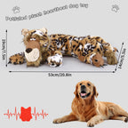 Cheetah Plush Dog Toy with Heartbeat – Calming Sleep Aid