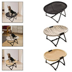 Portable Elevated Dog Bed – Heavy Duty Metal Frame, Foldable with Storage Bag for Indoor Use