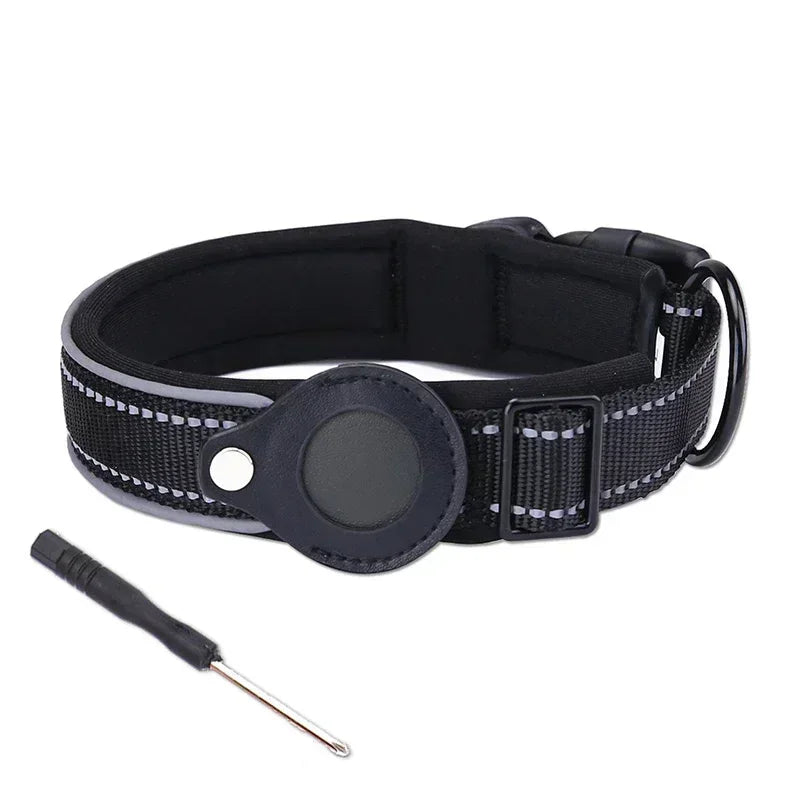 Dog Airtag Collar – Reflective Anti-Lost Tracker Collar