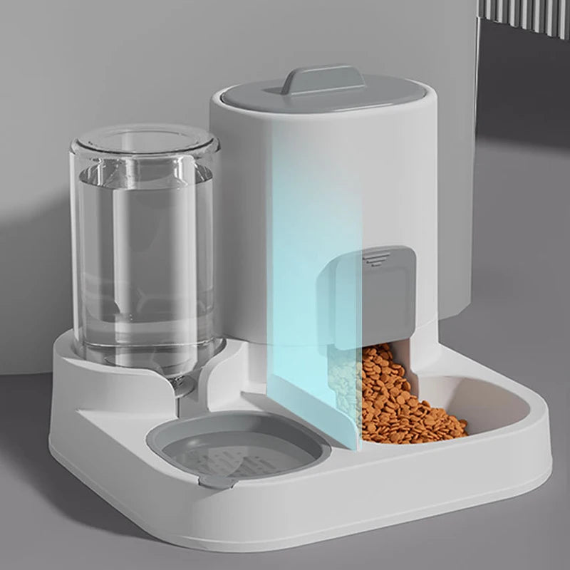 2-in-1 Automatic Dog Feeder & Waterer – Gravity Flow Hydration Station