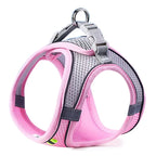 NONECN Reflective Nylon Dog Harness Vest – Small to Medium Dogs, Breathable, Striped