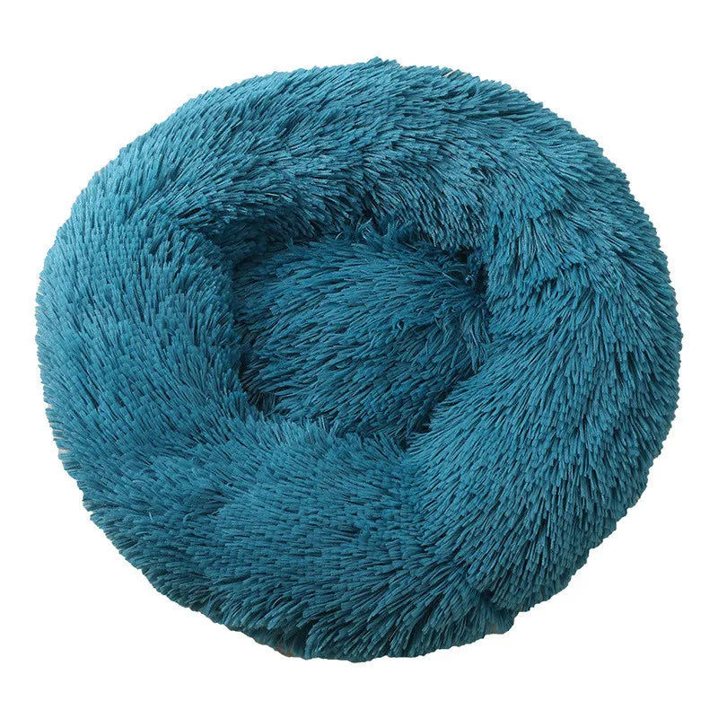 Pet Dog Bed Donut Cuddler – Ultra Soft Washable Round Dog Kennel, Winter Warm Sofa