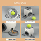 Dog Tennis Ball Treat Dispenser – Interactive Food Reward Toy