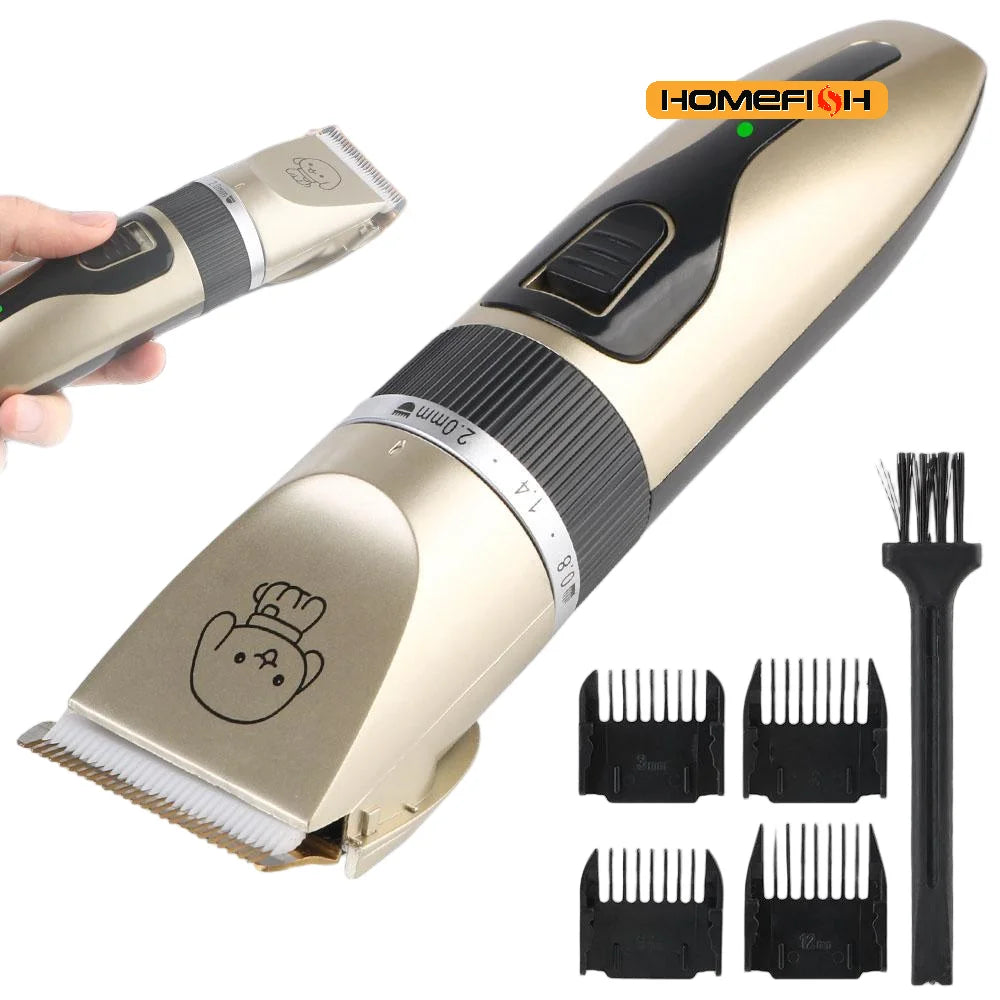 Pet Hair Clipper Set with Ceramic Blades for Dogs and Puppies