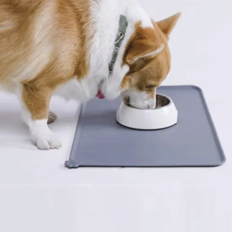 Silicone Pet Meal Mat – Waterproof, Anti-Slip Feeding Bowl Mat for Dogs & Puppies