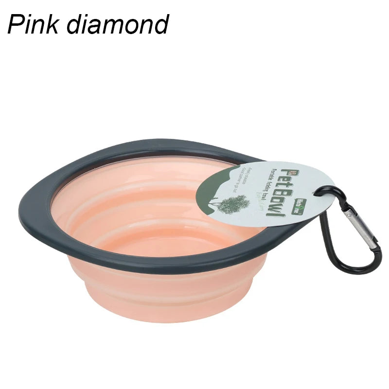 Collapsible Silicone Dog Travel Bowl – Portable Outdoor Feeding Dish