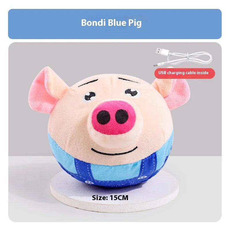 Electric Jumping Ball Dog Toy - Self-Entertaining