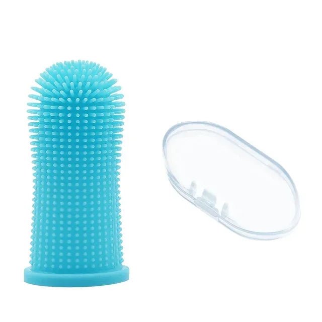 Pet Finger Toothbrush – 360° Silicone Dental Care for Dogs