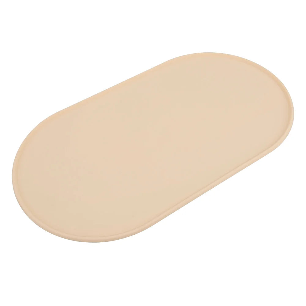 Silicone Dog Bowl Mat – Non-Slip Feeding Pad, S/L Size for Dogs, Easy to Clean