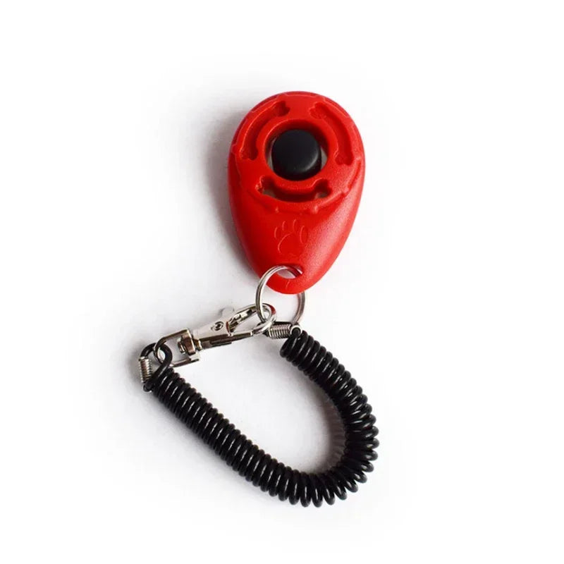 2-in-1 Dog Training Clicker & Whistle – Pet Behavior Training Tool with Keyring