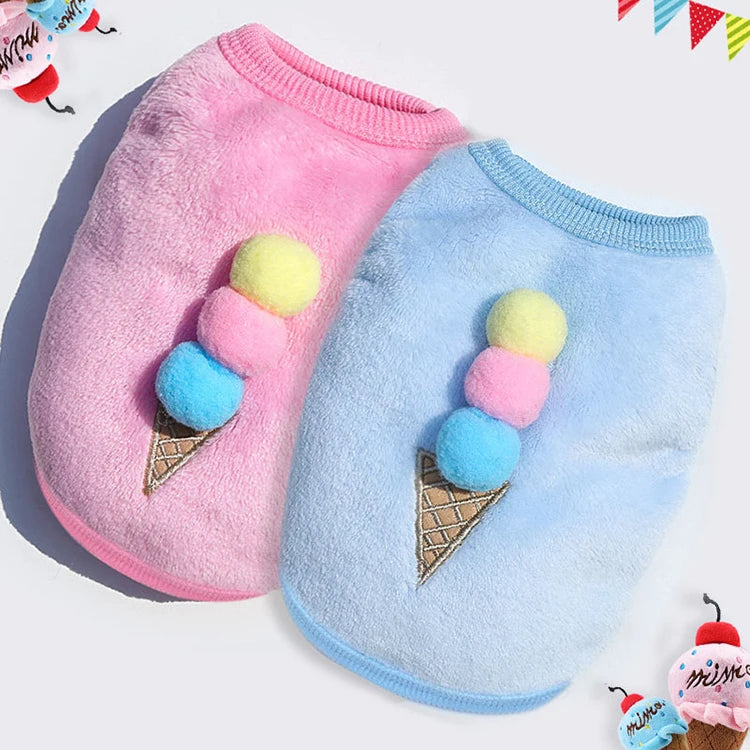 Kajipetcn Winter Fleece Dog Coat – Warm Jacket for Small & Medium Dogs