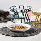 Elevated Dog Bowl Stand – Nordic Style Raised Iron Feeder (Bowl Not Included)