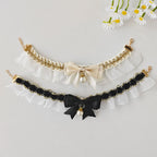 Dog Bib Necklace Lace Bow Tie Scarf – XS–XL