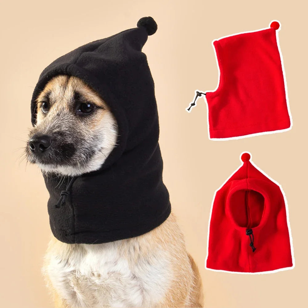 Winter Fleece Dog Hat – Windproof Warm Pet Cap