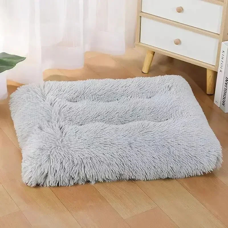 Large Washable Plush Dog Bed – Anti-Anxiety Warm Cushion for Small, Medium & Large Dogs