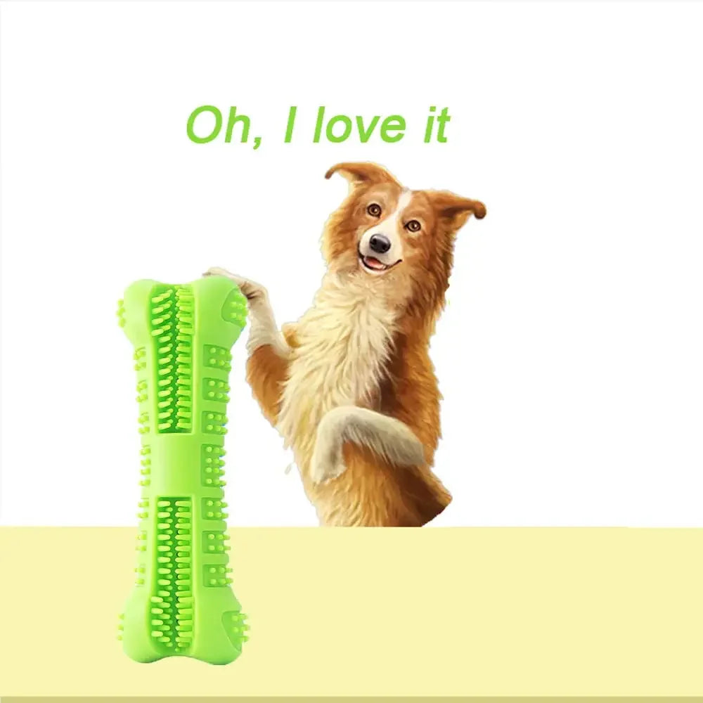 Soft Rubber Dog Toothbrush for Small Dogs – 360° Teeth Cleaning