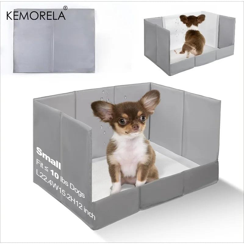 Foldable Dog Toilet Training Fence – Extra Large Leakproof Indoor Potty