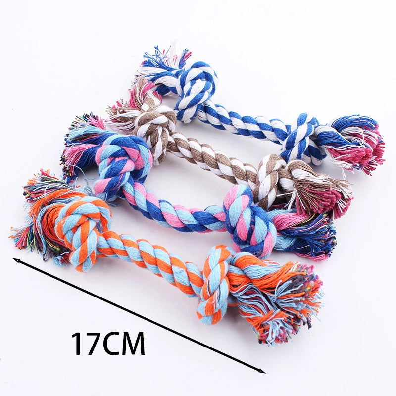 Cotton Rope Ball Toy - Interactive Toothbrush for Dogs of All Sizes