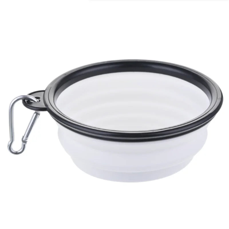 Heavy-Duty Collapsible Dog Travel Bowl – Adventure-Ready Silicone Feeder