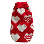 Warm Knitted Dog Sweater Coat – Colorful Winter Pullover