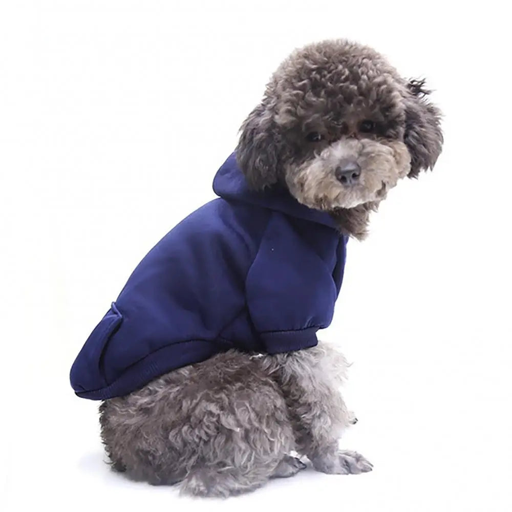 Dog Hooded Sweatshirt – Warm Winter Coat for Small Dogs
