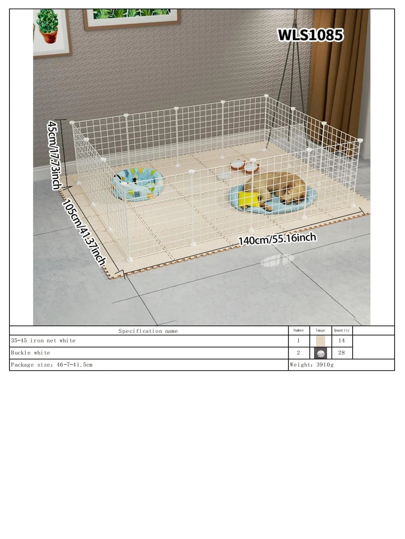 Indoor Dog Playpen – Small Dog Fence