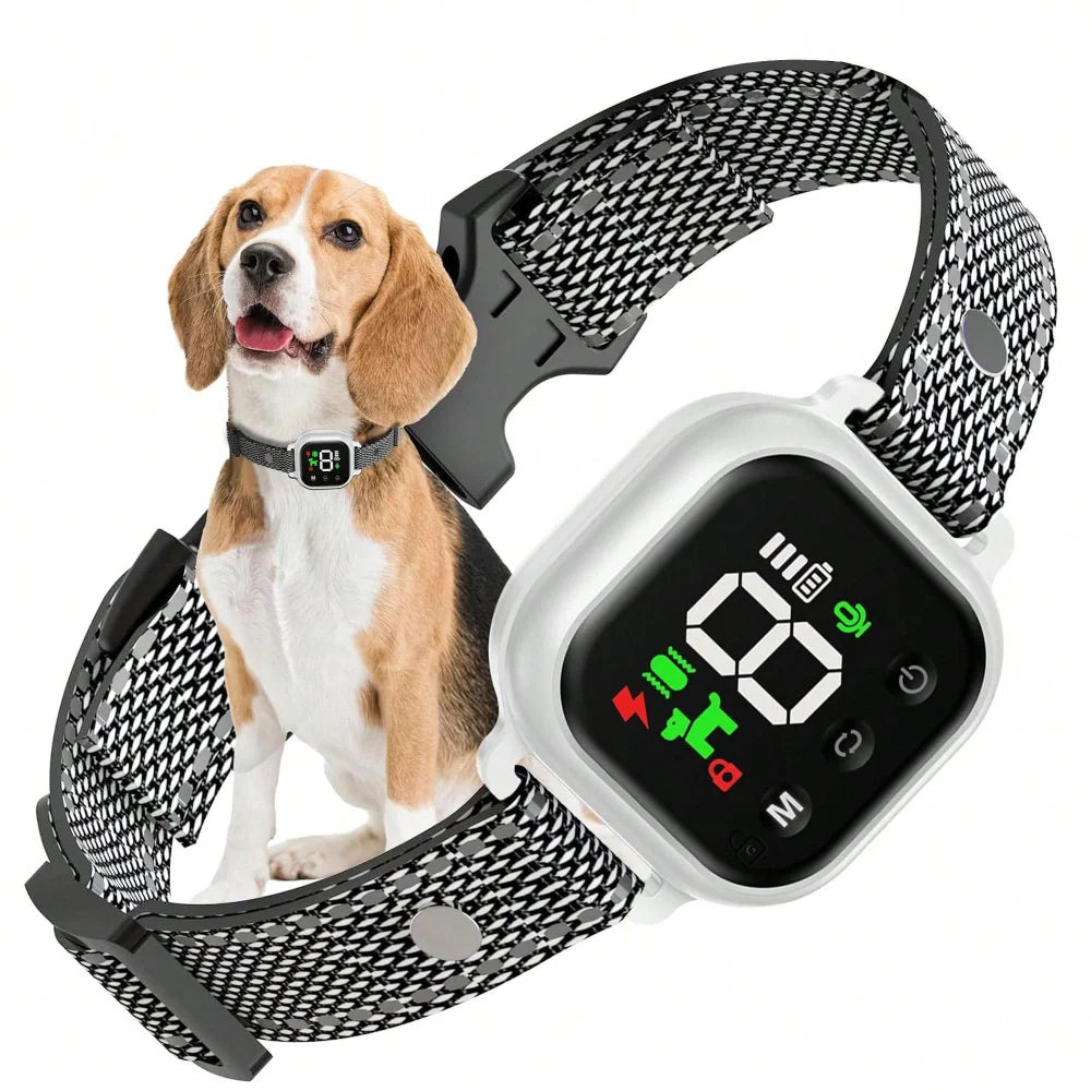 Color Screen Anti-Bark Dog Collar – Waterproof Rechargeable Training Collar
