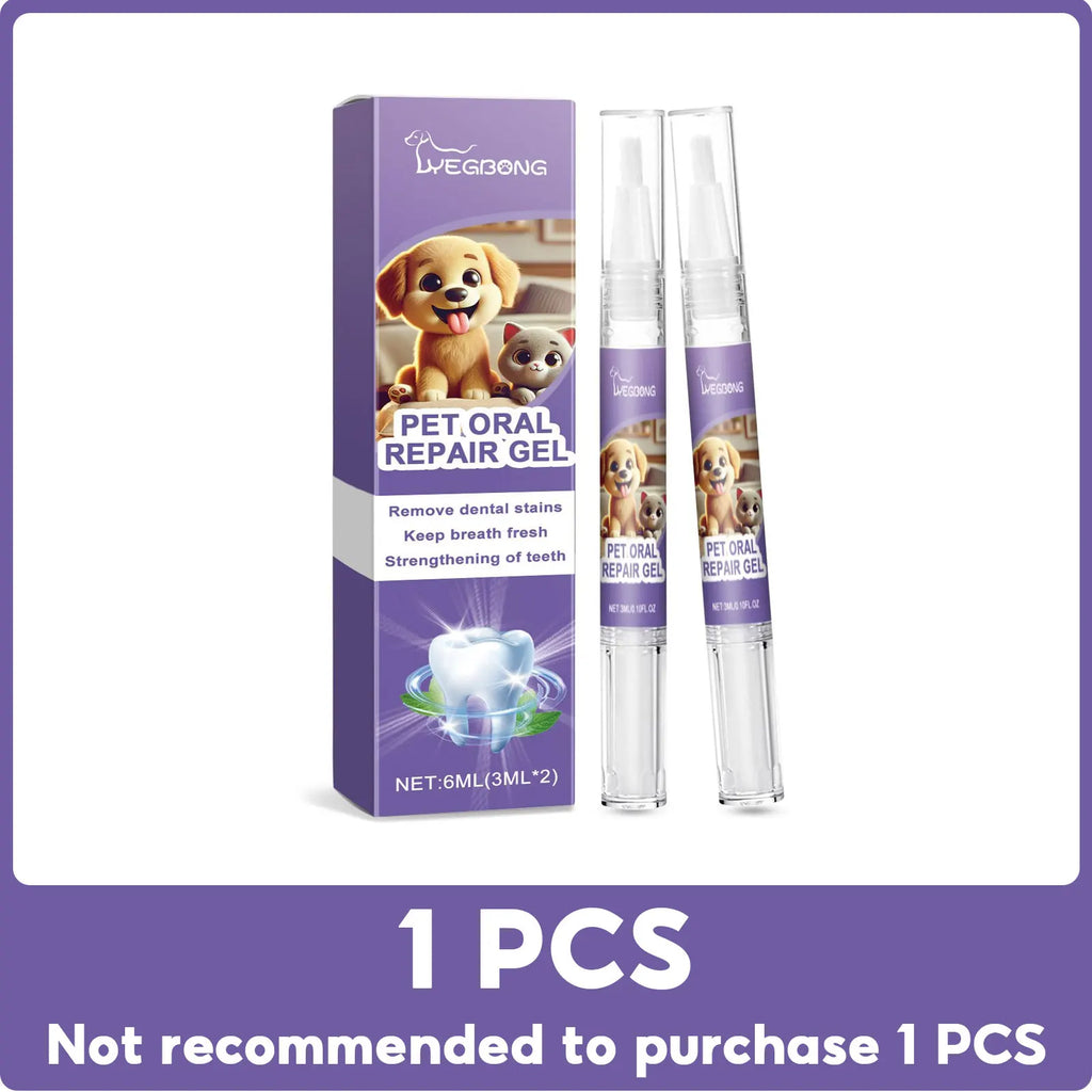 YEGBONG Dog Teeth Cleaning Pen Set – Tartar Remover & Fresh Breath Gel