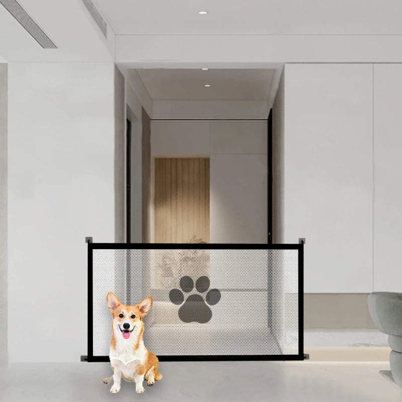 Dog Safety Gate – Portable Mesh Barrier
