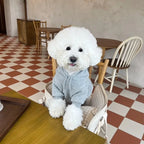 Winter Dog Hoodie Coat – Plush Polyester Warm Jacket Red