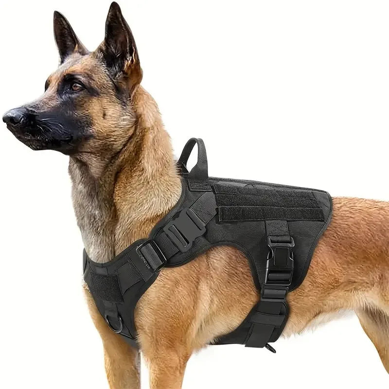 Tactical Dog Harness – Adjustable Training Vest