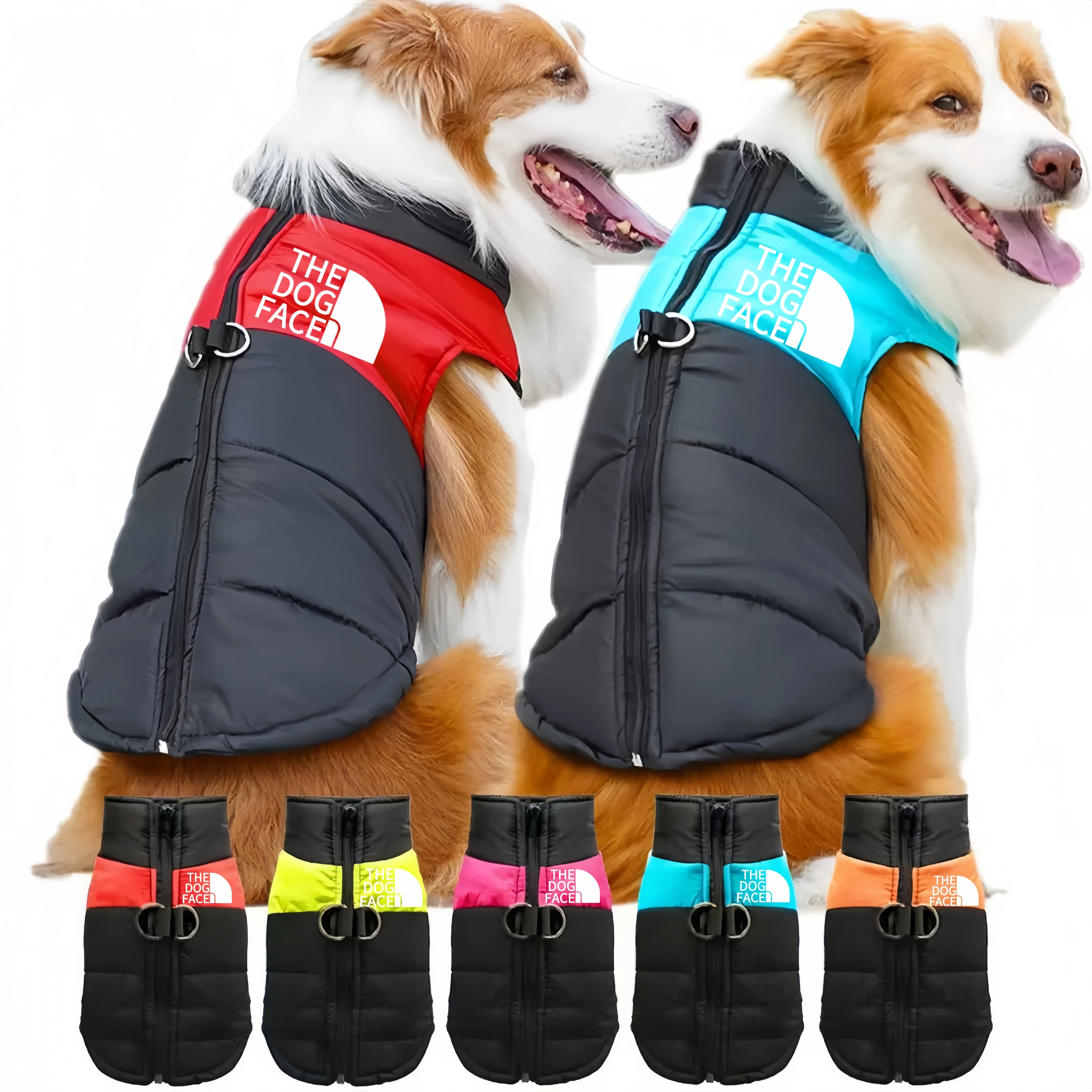 Winter Dog Hoodie Coat – 100% Cotton Warm Outdoor Jacket