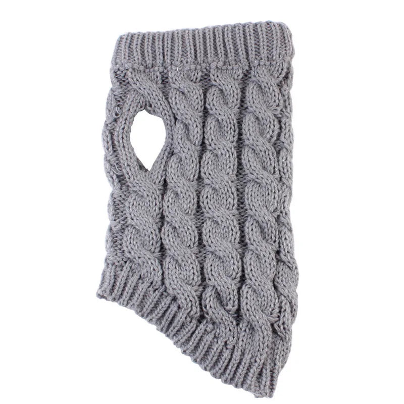 Dog Sweater for Small Breeds – Autumn Knit Fleece Warmwear