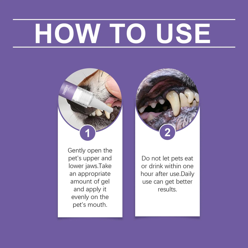 YEGBONG Dog Teeth Cleaning Pen Set – Tartar Remover & Fresh Breath Gel