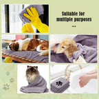 Microfiber Pet Bath Towel for Dogs – Super Soft and Highly Absorbent
