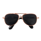 Pet Sunglasses for Small Dogs – Metal Frame, AC Resin Lenses, Comfortable Fit