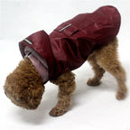 Waterproof Dog Raincoat Hoodie – Reflective Stripe Rain Jacket