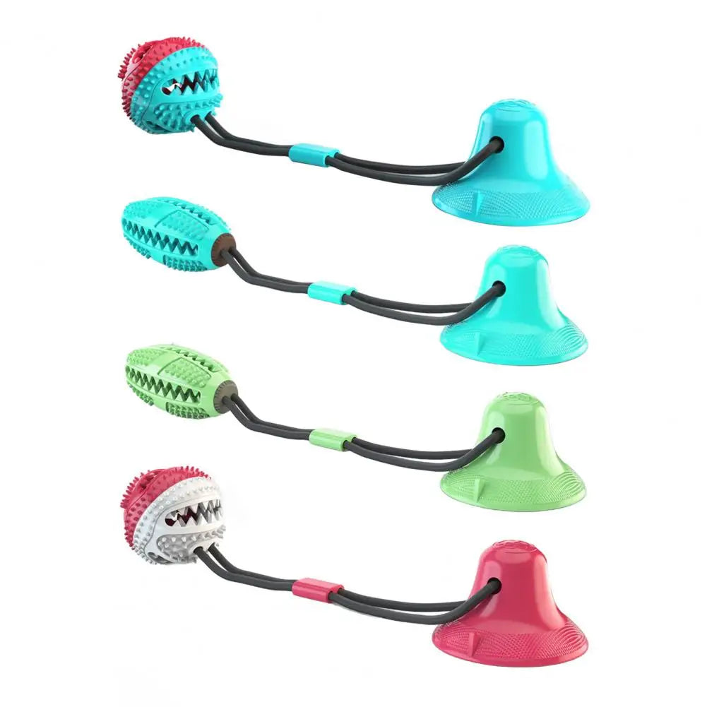 Dog Chew Toys for Aggressive Chewers – Suction Cup, Treat Ball & Dental Care