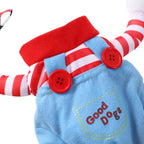 Holapet Striped Dog Cosplay Costume – Red & Pink