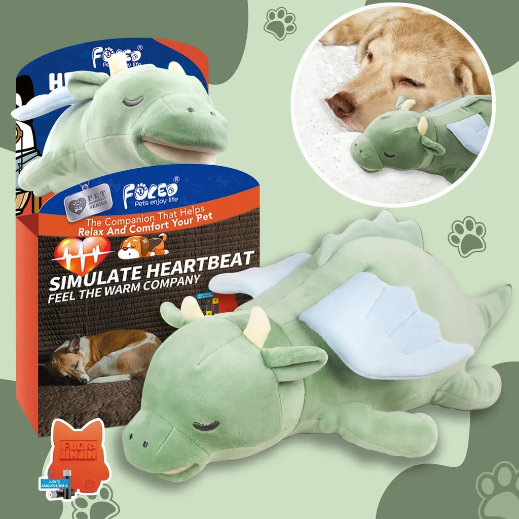Flying Dragon Heartbeat Dog Toy – Calming Puppy Sleep Aid