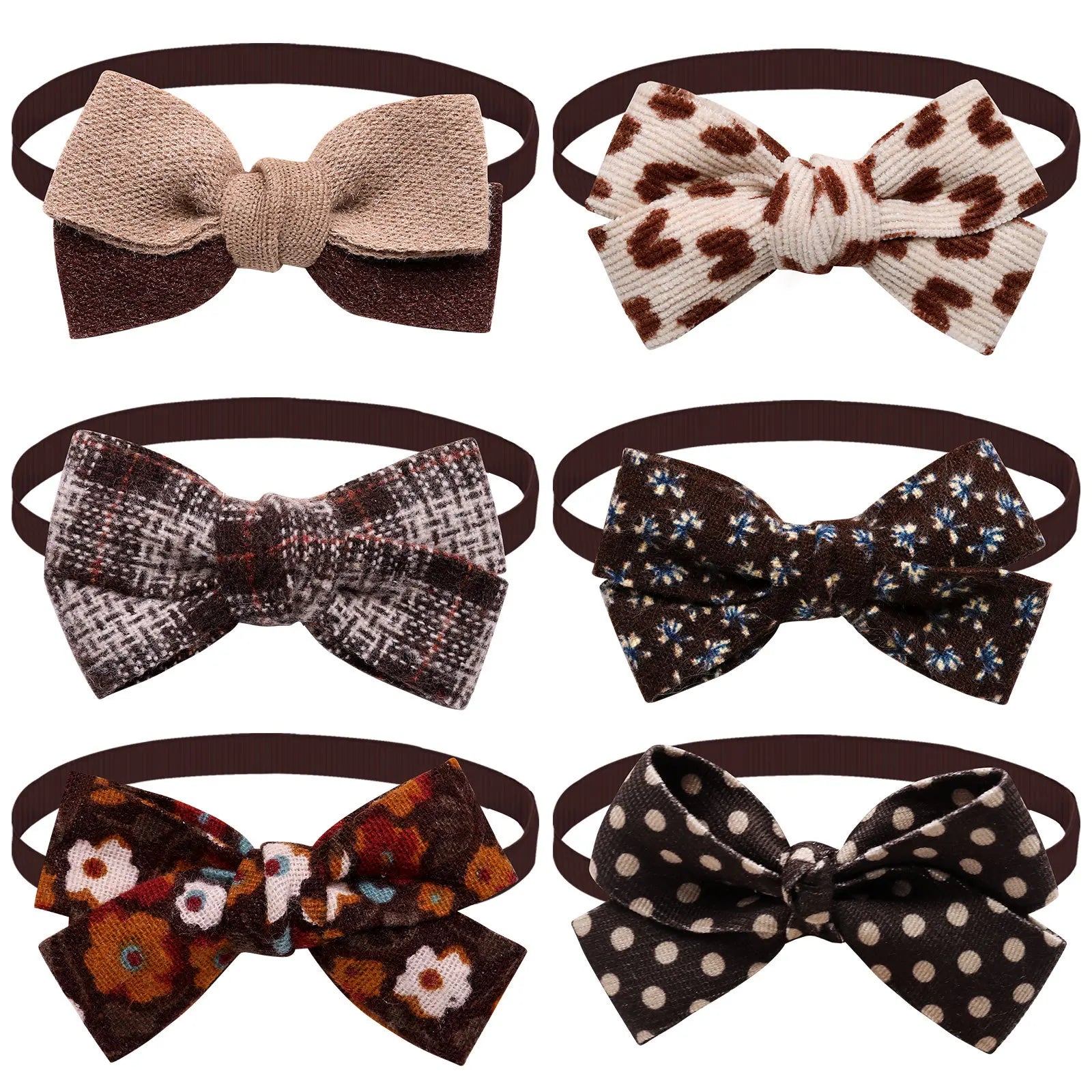 Maillard Dog Bow Tie Nylon – Delicate Polished Pet Bowknot
