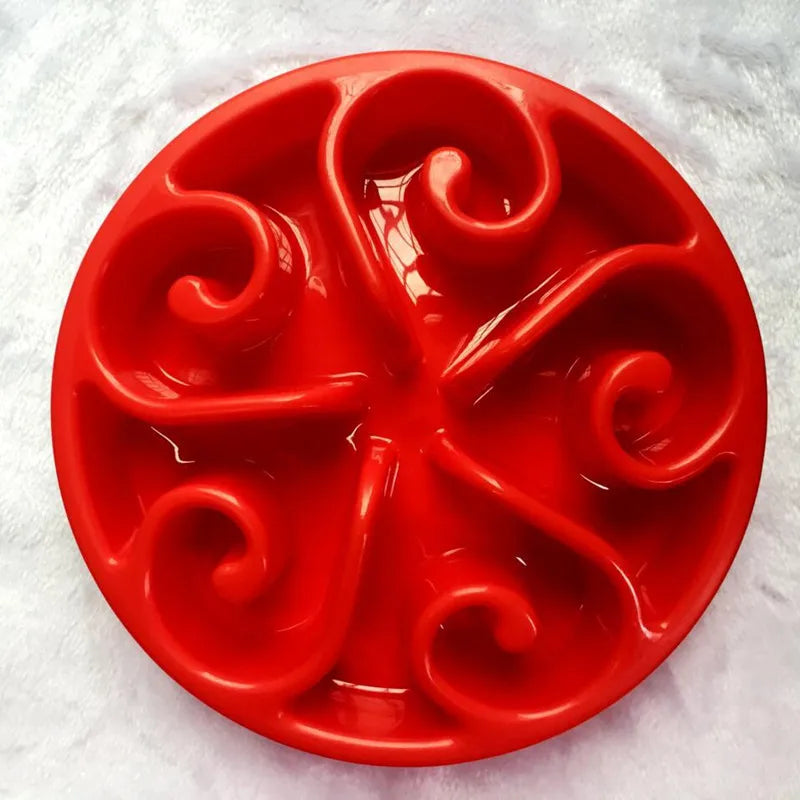 Interactive Slow Feeder Dog Bowl – Anti-Gulping Maze Dish