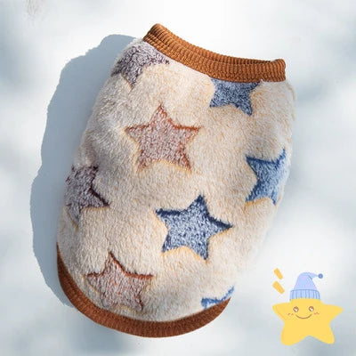 KAJIPETCN Winter Dog Vest – XXS Fleece Warm Coat for Small Dogs
