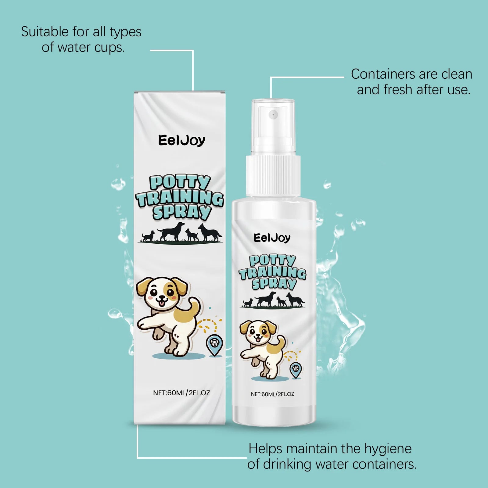 Dog Potty Training Spray & Attractant – Natural Puppy Housebreaking Aid