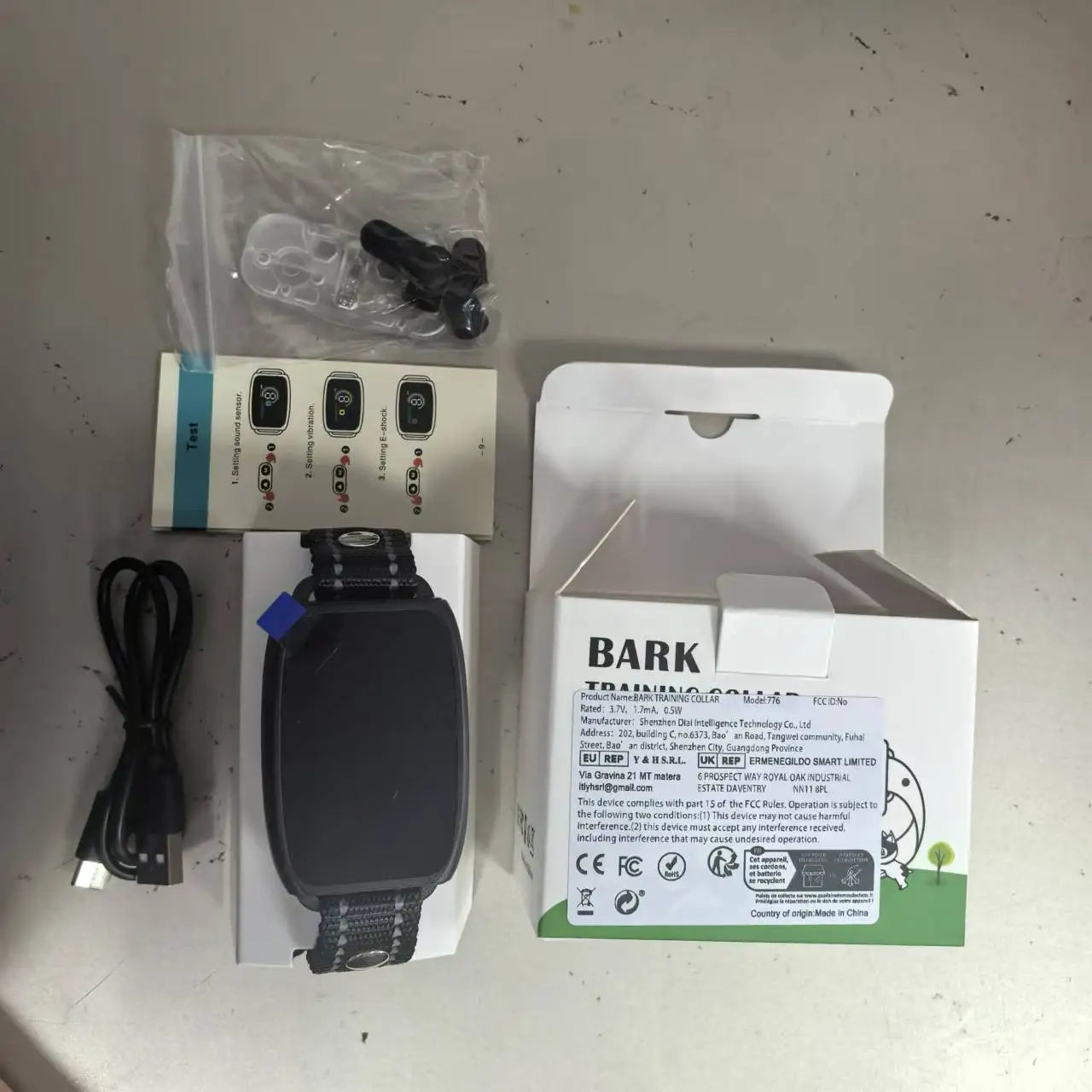 Color Screen Anti-Bark Dog Collar – Waterproof Rechargeable Training Collar