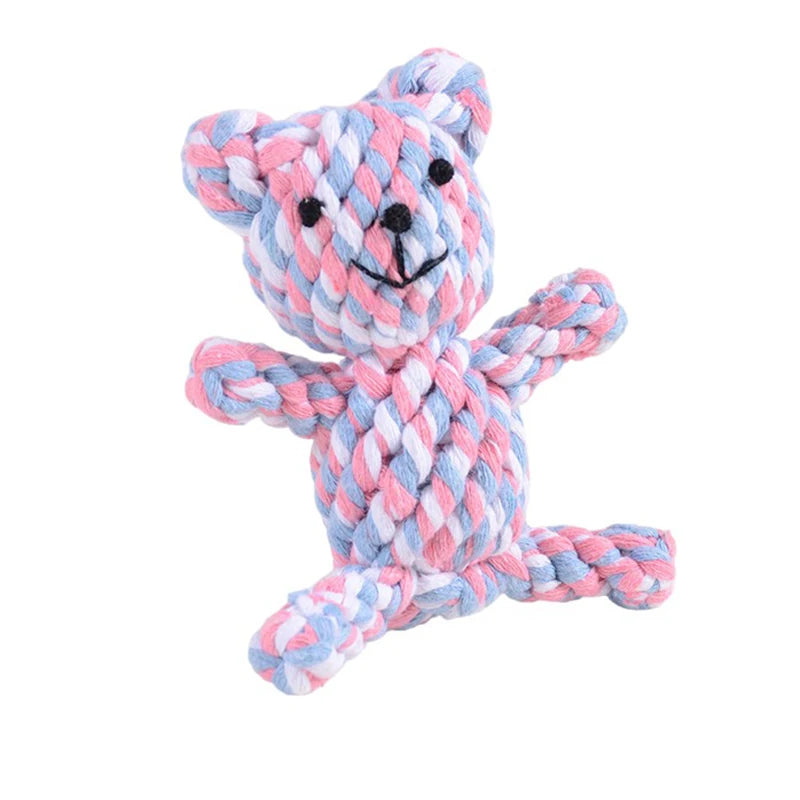Cartoon Animal Rope Toy – Teeth Cleaning for Dogs