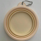 Collapsible Dog Travel Bowl – Portable Silicone Feeder with Carabiner (350ml)
