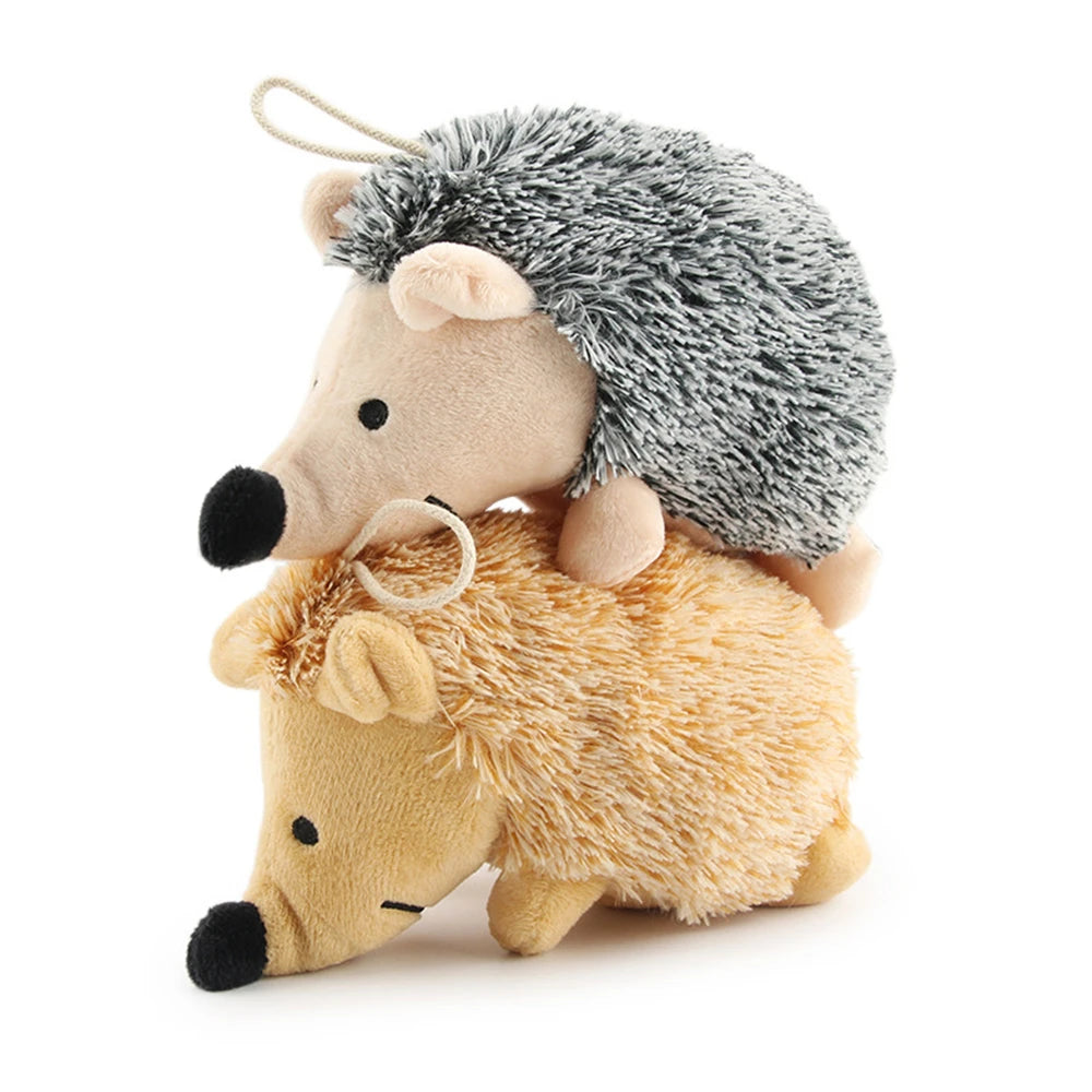 Hedgehog Plush Squeaky Dog Toy for Puppies